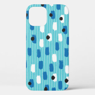 Brush stroke seamless pattern, hand-drawn. iPhone 12 case