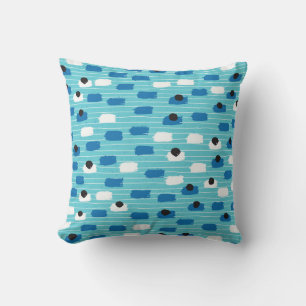 Brush stroke seamless pattern, hand-drawn. cushion
