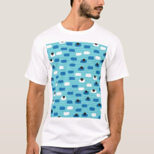 Brush stroke seamless pattern, hand-drawn. T-Shirt