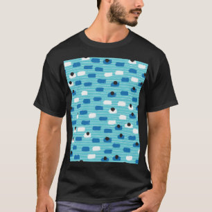 Brush stroke seamless pattern, hand-drawn. T-Shirt