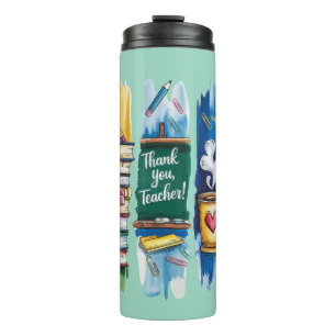 Brush Stroke Teacher Thermal Tumbler