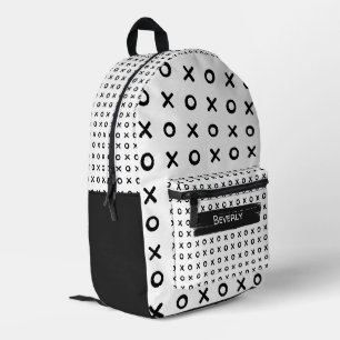 Brush Stroke XOXO Printed Backpack