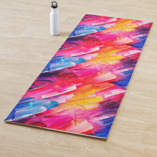 brush strokes 2 pattern yoga mat