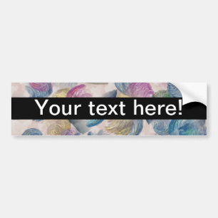 Brush strokes abstract design bumper sticker