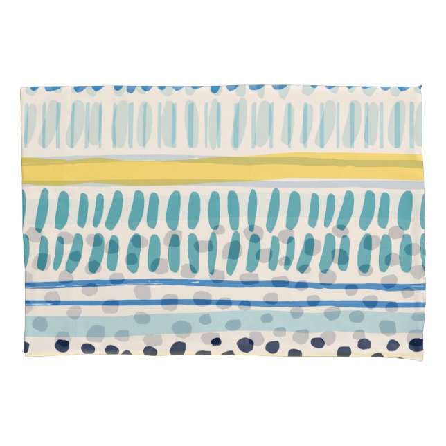 Brush Strokes: Abstract Seamless Fun Pillowcase (Front)