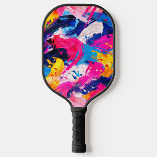 brush strokes pattern pickleball paddle