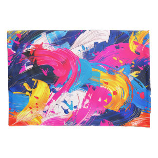 brush strokes pattern pillowcase