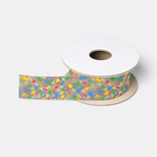 Brush Strokes Satin Ribbon