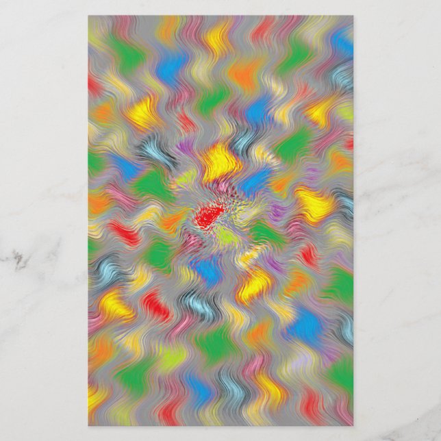 Brush Strokes Stationery (Front)