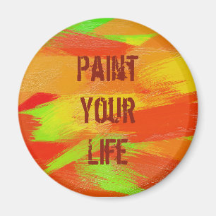 brush strokes texture. text magnet
