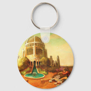 Brush Temple Key Ring