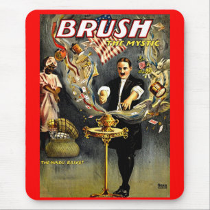 Brush the Mystic magician poster Mouse Mat
