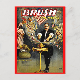 Brush the Mystic magician poster Postcard