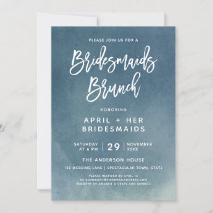 Brush Typography Bridesmaids Brunch Invitation