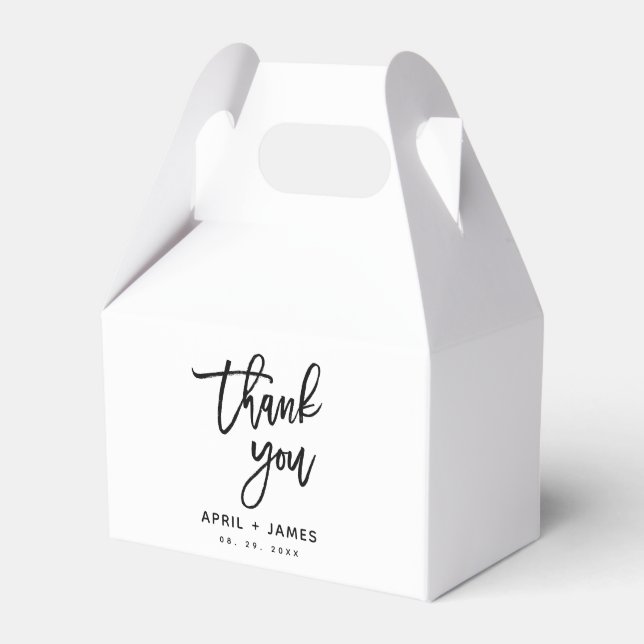 Brush Typography Favour Box (Front Side)