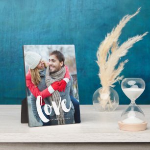 Brush Typography Love Plaque