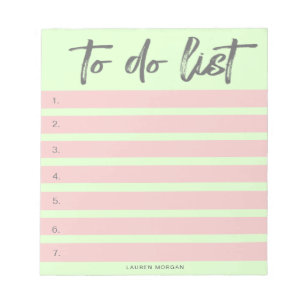 Brush Typography Pastels   To-do List Notepad