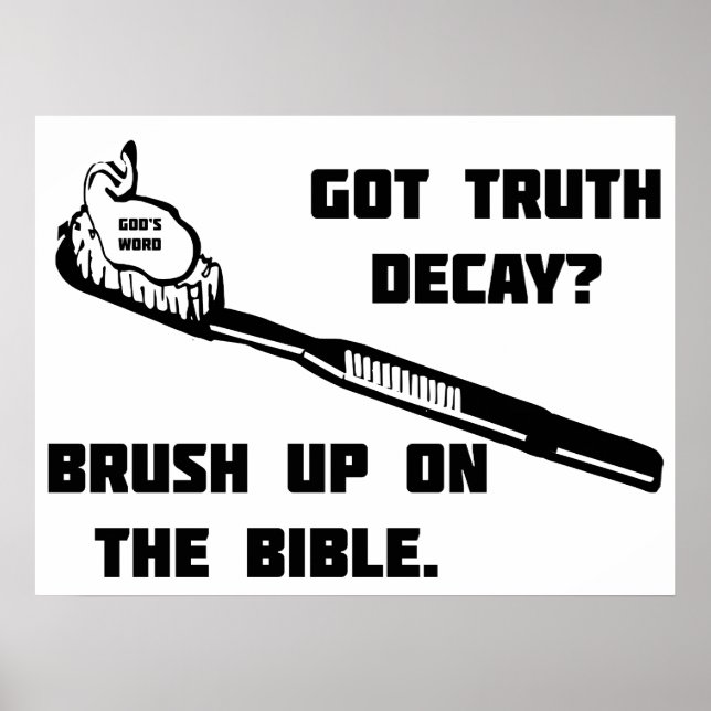 Brush up on the Bible Poster (Front)