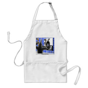 Brush With Death Funny Halloween Cartoon Gifts Standard Apron