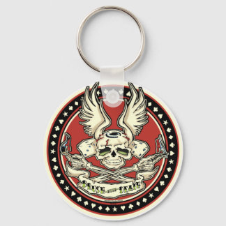 Brush With Death Keychain