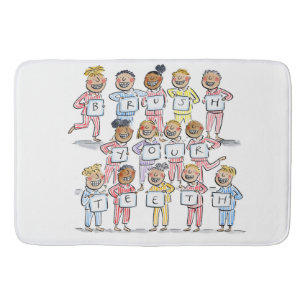 Brush your Teeth Bath Mat
