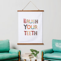 Brush your Teeth - Candy Font Dental Health Remind