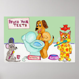 Brush your Teeth! Poster