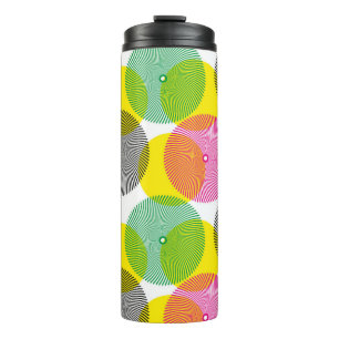 Brush Zigzags: Hand Drawn Pattern Thermal Tumbler