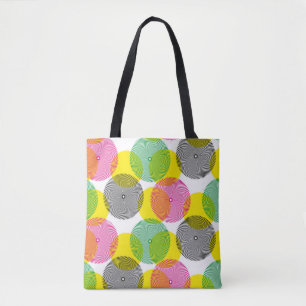 Brush Zigzags: Hand Drawn Pattern Tote Bag