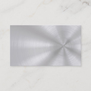 Brushed Aluminium Business Cards