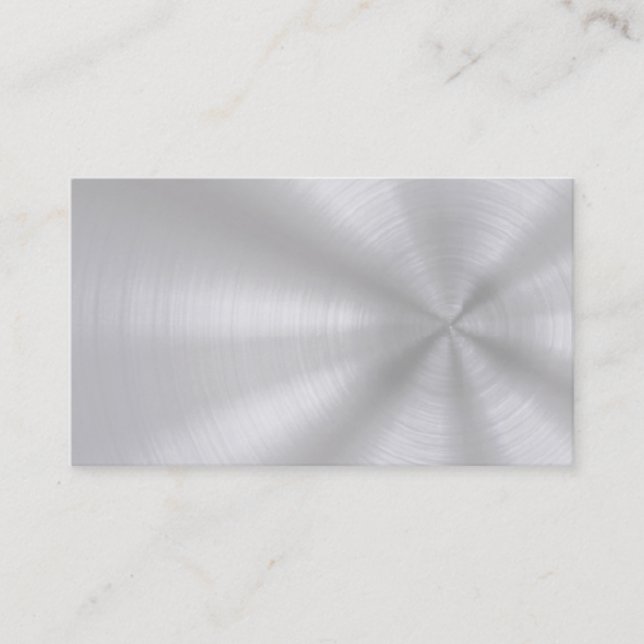 Brushed Aluminium Business Cards (Front)
