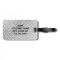 Brushed Aluminium Diamond Plate Metal Luggage Tag