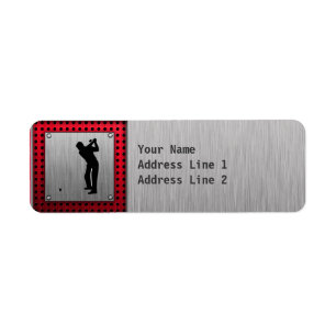 Brushed Aluminium look Golfer
