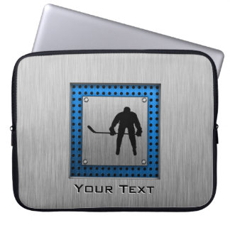 Brushed Aluminium look Hockey Laptop Sleeve