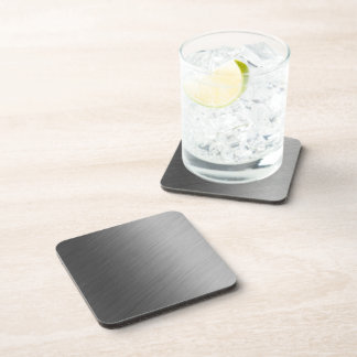 Brushed Aluminium Metal Look Coaster