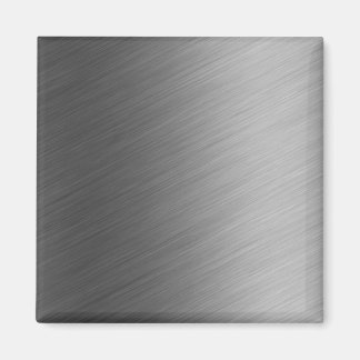 Brushed Aluminium Metal Look Magnet