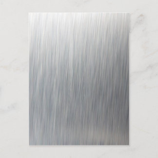 Brushed Aluminium Metal Postcard