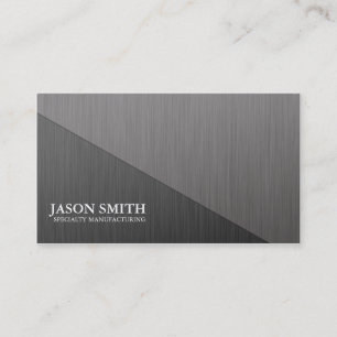 Brushed Aluminium Minimal Business Card