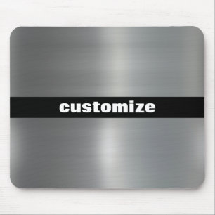 Brushed Aluminium Mouse Mat