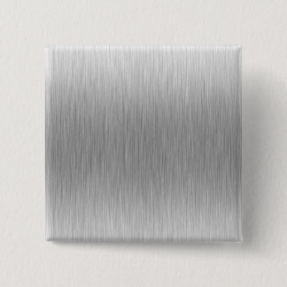 Brushed Aluminium Stainless Steel Textured 15 Cm Square Badge