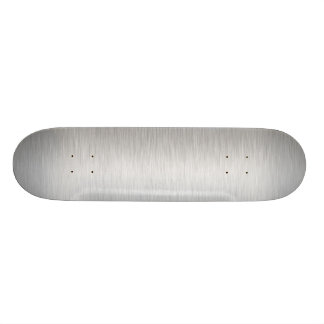 Brushed Aluminium Stainless Steel Textured Skateboard