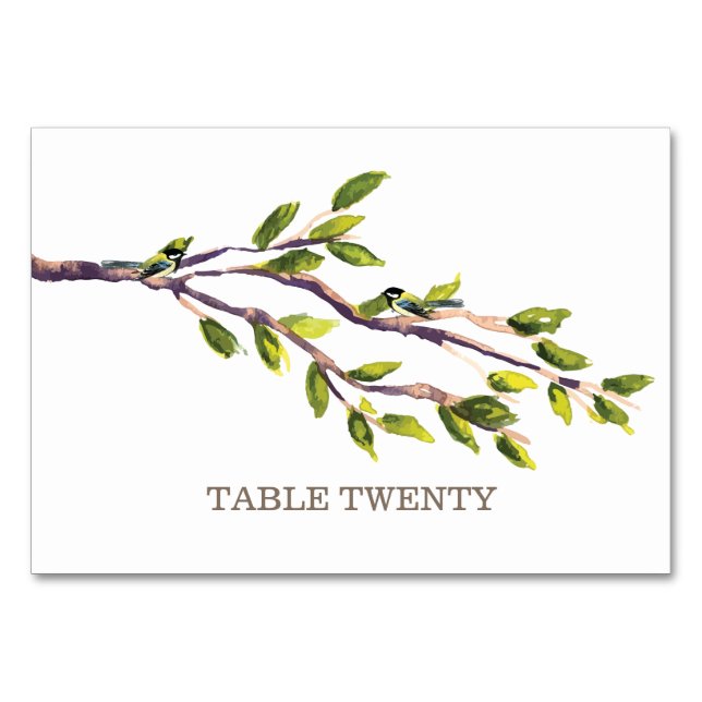 Brushed Branches Table Card (Front)