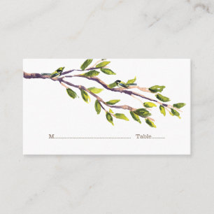 Brushed Branches Wedding Place Cards