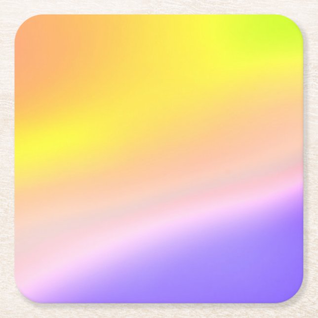 Brushed Brights Paper Coaster (Front)