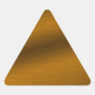Brushed Bronze Background Triangle Sticker