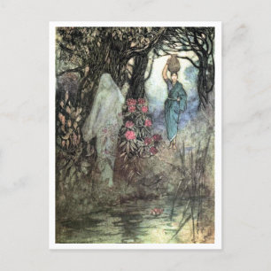 Brushed by a Spirit by Warwick Goble        Postcard