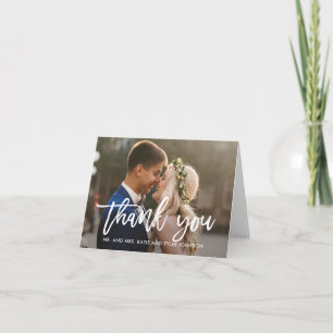 Brushed Charm EDITABLE COLOR Thank You Card
