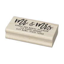 Brushed Charm Personalised Wood Stamp