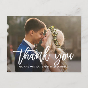 Brushed Charm Thank You Postcards