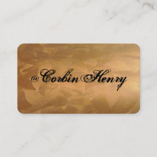 Brushed Copper Business Cards 2.0